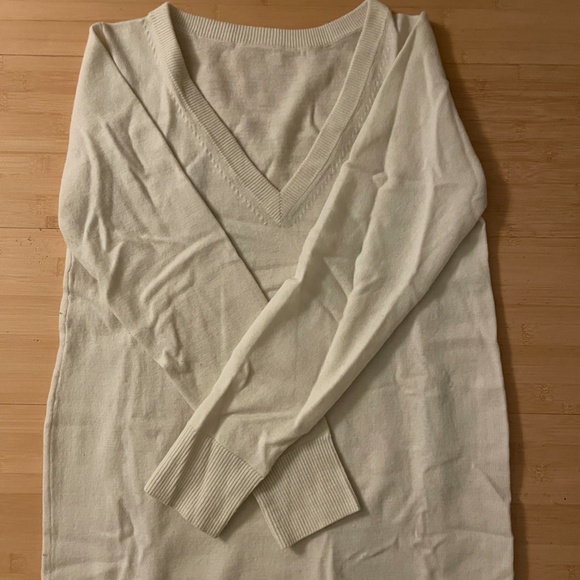 Vincent James Merino Sweater Dress in Ivory, XS/S - Picture 4 of 9